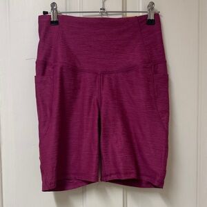 Women's burgundy bike shorts, new with tags